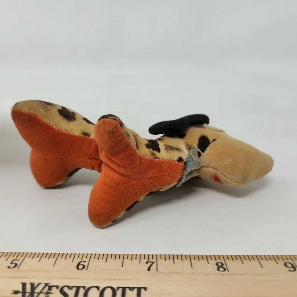 VINTAGE JAPAN PLUSH PRIZE BROWN HORSE SPOTTED DACHSUND ANIMAL TOY DOLL FELT EYES